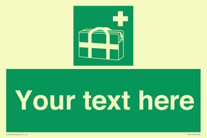 Custom sign safe condition Medical grab bag